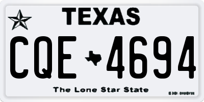 TX license plate CQE4694