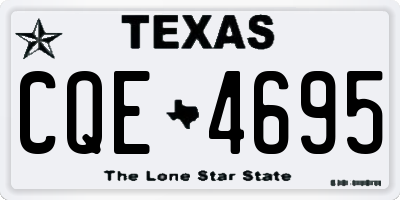 TX license plate CQE4695