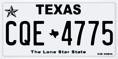 TX license plate CQE4775