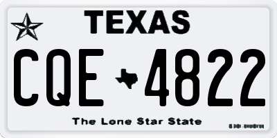 TX license plate CQE4822