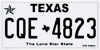 TX license plate CQE4823