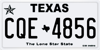 TX license plate CQE4856