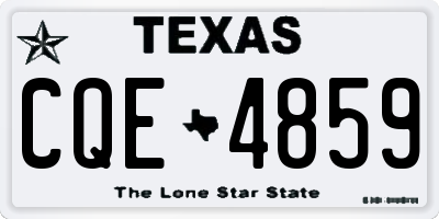 TX license plate CQE4859