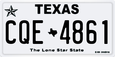 TX license plate CQE4861