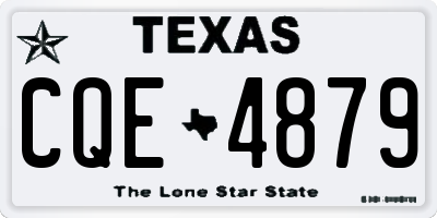 TX license plate CQE4879