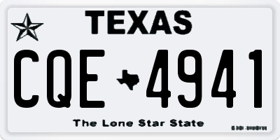 TX license plate CQE4941
