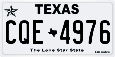 TX license plate CQE4976