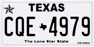 TX license plate CQE4979