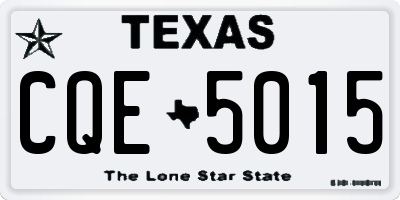 TX license plate CQE5015