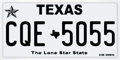TX license plate CQE5055