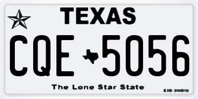 TX license plate CQE5056