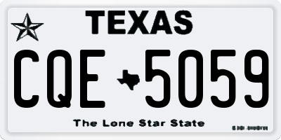TX license plate CQE5059