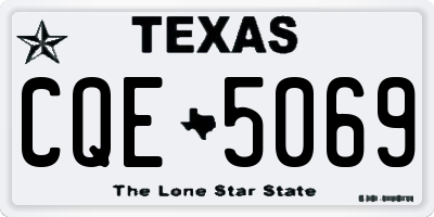 TX license plate CQE5069