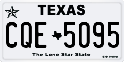 TX license plate CQE5095