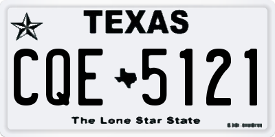 TX license plate CQE5121