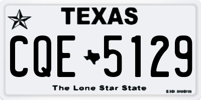 TX license plate CQE5129