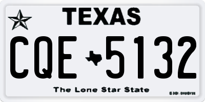 TX license plate CQE5132