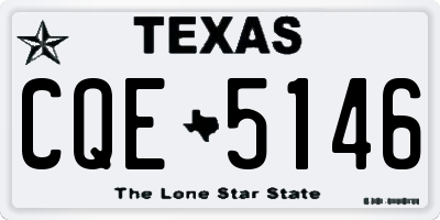 TX license plate CQE5146