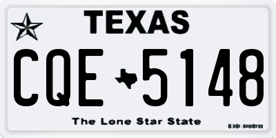 TX license plate CQE5148