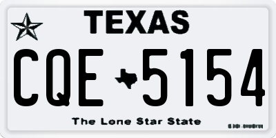 TX license plate CQE5154