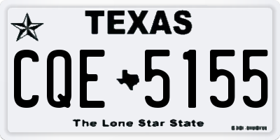 TX license plate CQE5155