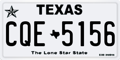 TX license plate CQE5156