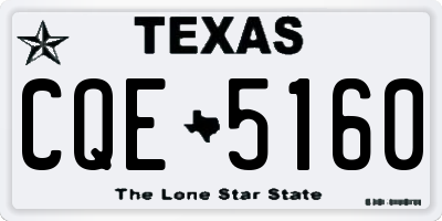 TX license plate CQE5160