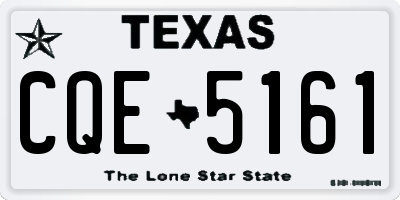 TX license plate CQE5161