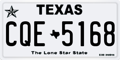 TX license plate CQE5168