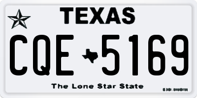 TX license plate CQE5169