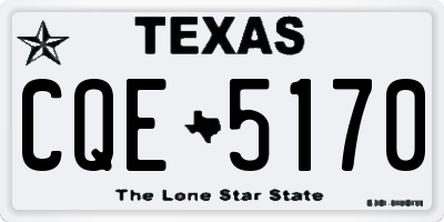 TX license plate CQE5170