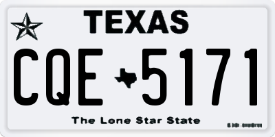 TX license plate CQE5171