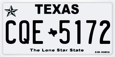 TX license plate CQE5172