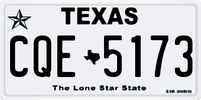 TX license plate CQE5173