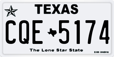 TX license plate CQE5174