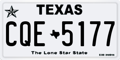 TX license plate CQE5177