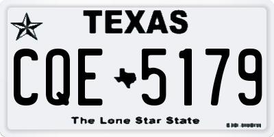 TX license plate CQE5179