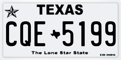 TX license plate CQE5199