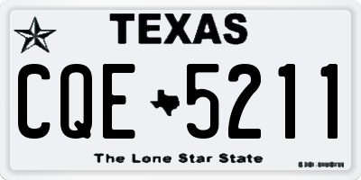 TX license plate CQE5211