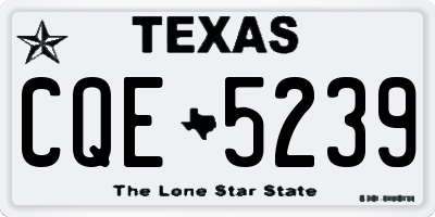TX license plate CQE5239