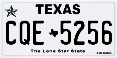 TX license plate CQE5256
