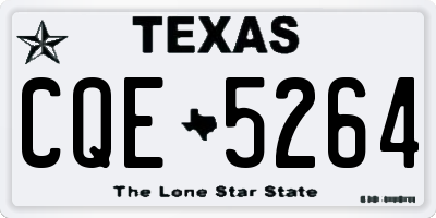 TX license plate CQE5264