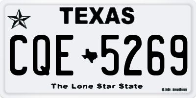TX license plate CQE5269