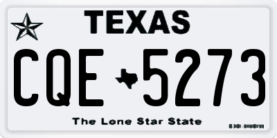 TX license plate CQE5273