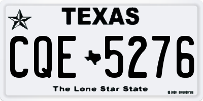 TX license plate CQE5276