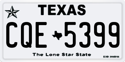 TX license plate CQE5399