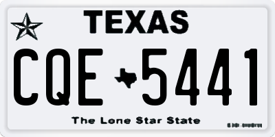 TX license plate CQE5441
