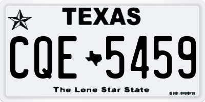 TX license plate CQE5459