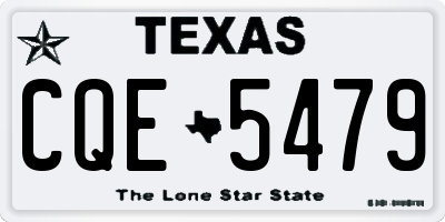 TX license plate CQE5479