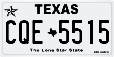 TX license plate CQE5515